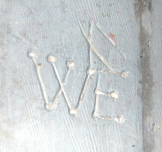 Graffiti from a pillar in the north arcade January 2011